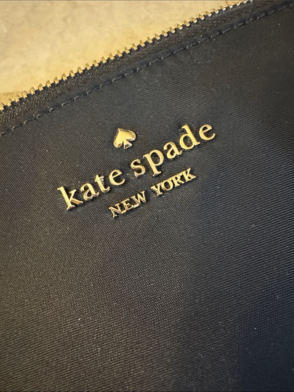 kate spade Chelsea the little better nylo black wristlet - Picture 7 of 7